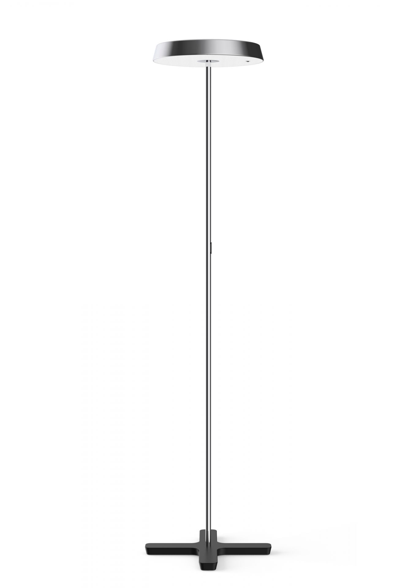 Koi S LED Stehleuchte von Belux, moderne Innenleuchte mit schlankem Design und indirektem Licht.